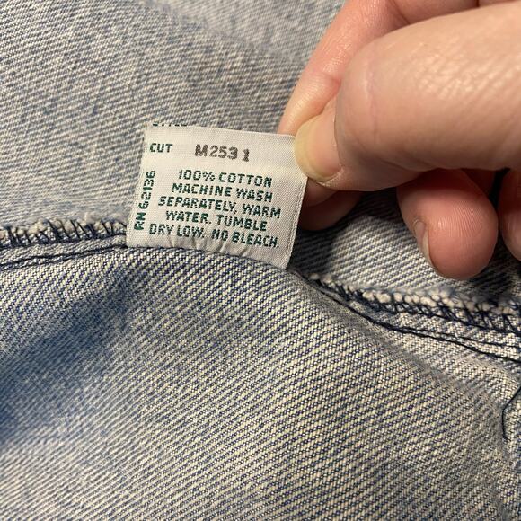 Georges Marciano Guess USA Denim Jacket Men’s XL Vintage 80s 90s triangle Logo - Picture 10 of 10